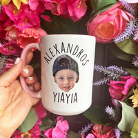 Mok met gepersonaliseerd gezicht, gepersonaliseerde mok, mok voor mama/papa, mok voor opa, mok voor oma, mok voor kleinkind