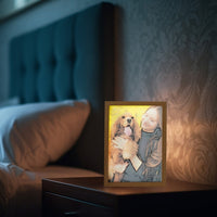 Aangepaste LED-lichtschilderij van foto, schaduwdoosschilderij, bedlamp, woondecoratie, wanddecoratie, verjaardagscadeaus, jubileumcadeaus