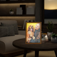 Aangepaste LED-lichtschilderij van foto, schaduwdoosschilderij, bedlamp, woondecoratie, wanddecoratie, verjaardagscadeaus, jubileumcadeaus