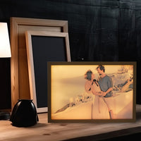 Aangepaste LED-lichtschilderij van foto, schaduwdoosschilderij, bedlamp, woondecoratie, wanddecoratie, verjaardagscadeaus, jubileumcadeaus