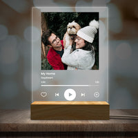 Veilleuse LED musicale personnalisée, créez votre propre chanson d'art musical, plaque photo musicale, décoration de dortoir