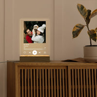 Veilleuse LED musicale personnalisée, créez votre propre chanson d'art musical, plaque photo musicale, décoration de dortoir