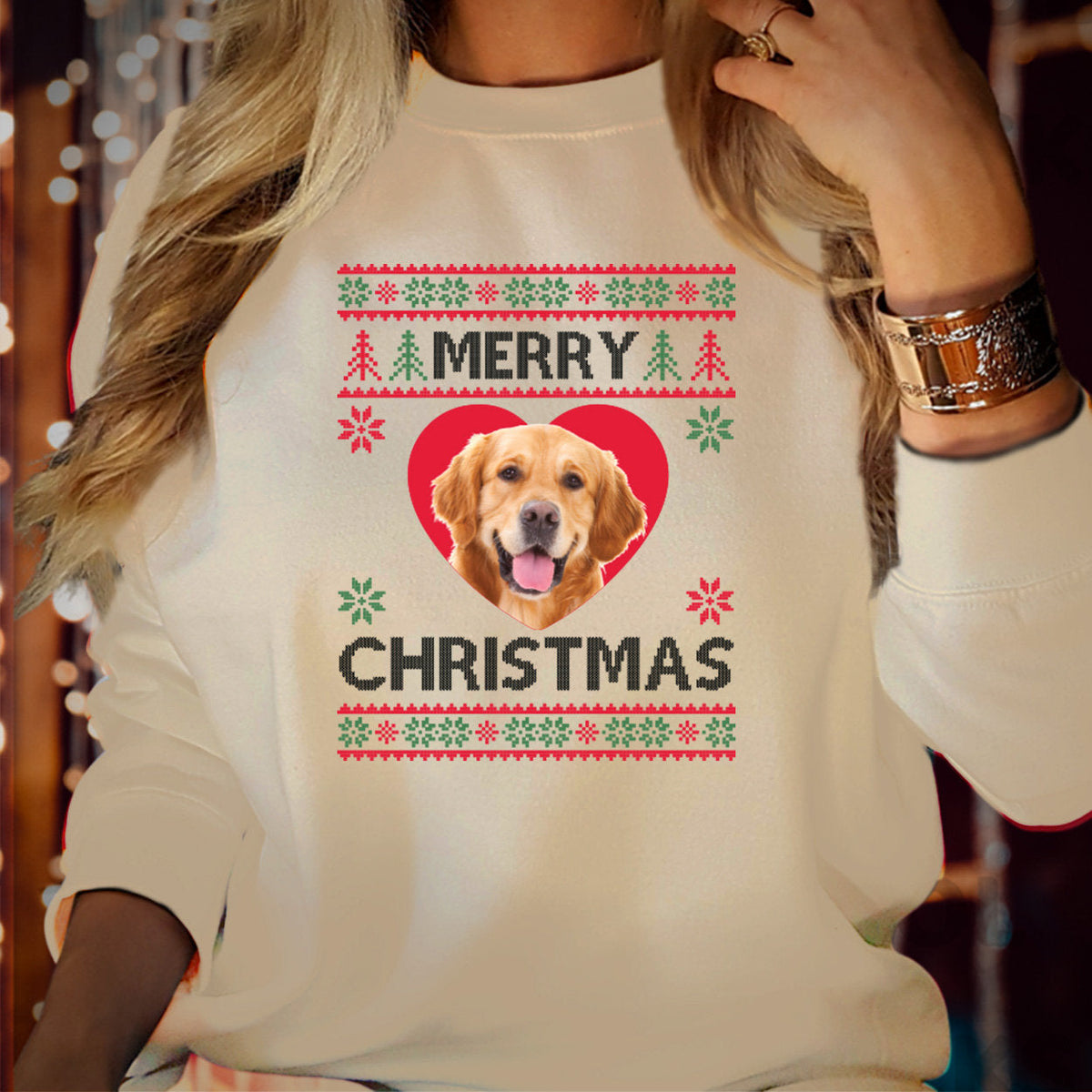 Lelijke Kerst, gepersonaliseerde foto, foto van huisdier, kat, hond, moeder, vader, cadeau, trui