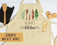 Tablier personnalisé pour femme, cadeau personnalisé fête des mères, tablier de cuisine pour maman, cadeau personnalisé pour maman, tablier de cuisine personnalisé