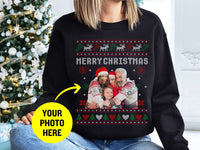 Aangepaste lelijke kersttrui, aangepaste gezichtstrui, kersttrui