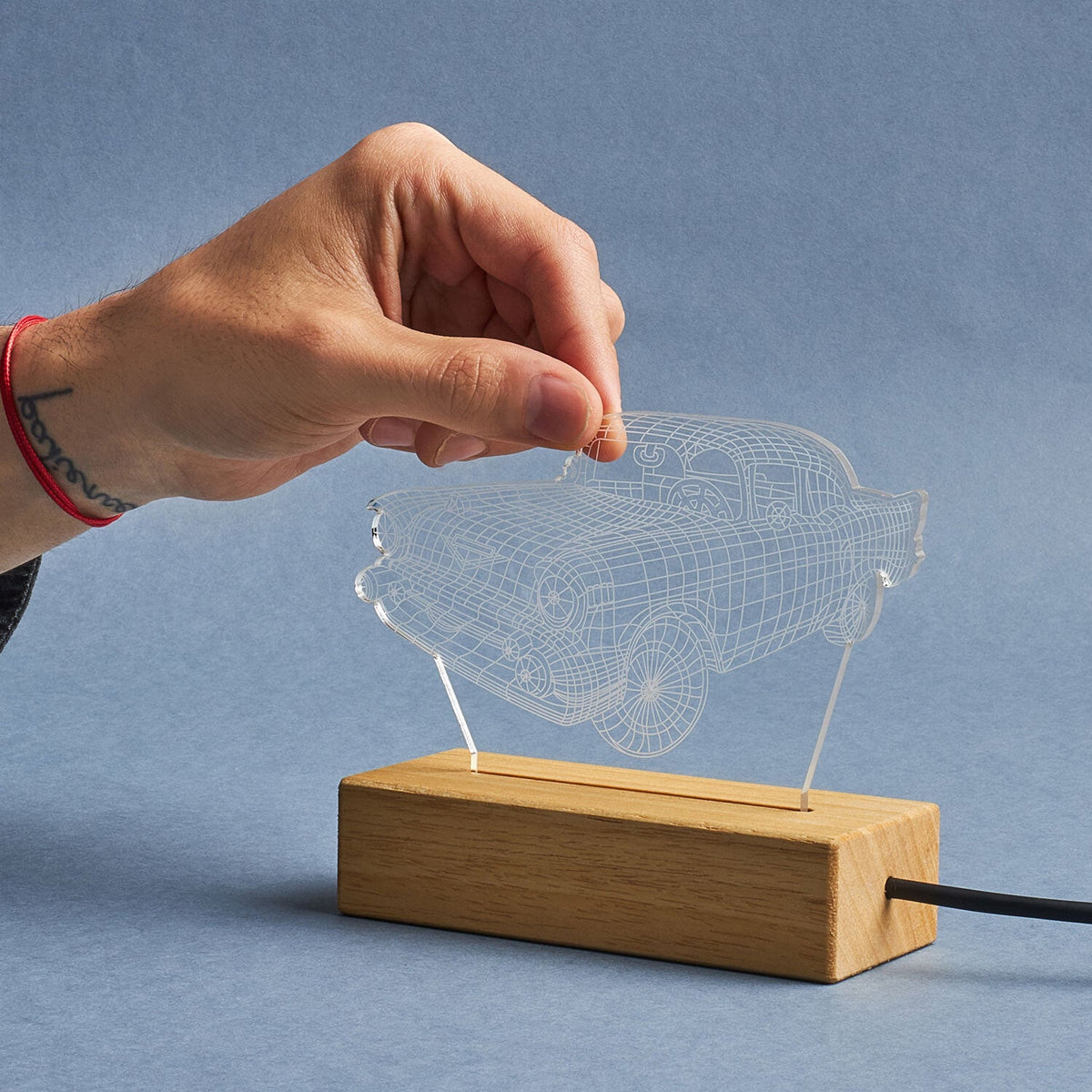 Conception de voiture de sport, lumières LED, cadeau pour lui, lampe de table F1, cadeaux pour les amateurs de voitures. Veilleuse voiture vintage, cadeau pour petit ami