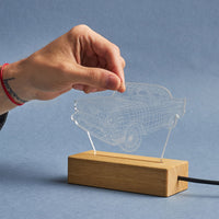 Conception de voiture de sport, lumières LED, cadeau pour lui, lampe de table F1, cadeaux pour les amateurs de voitures. Veilleuse voiture vintage, cadeau pour petit ami