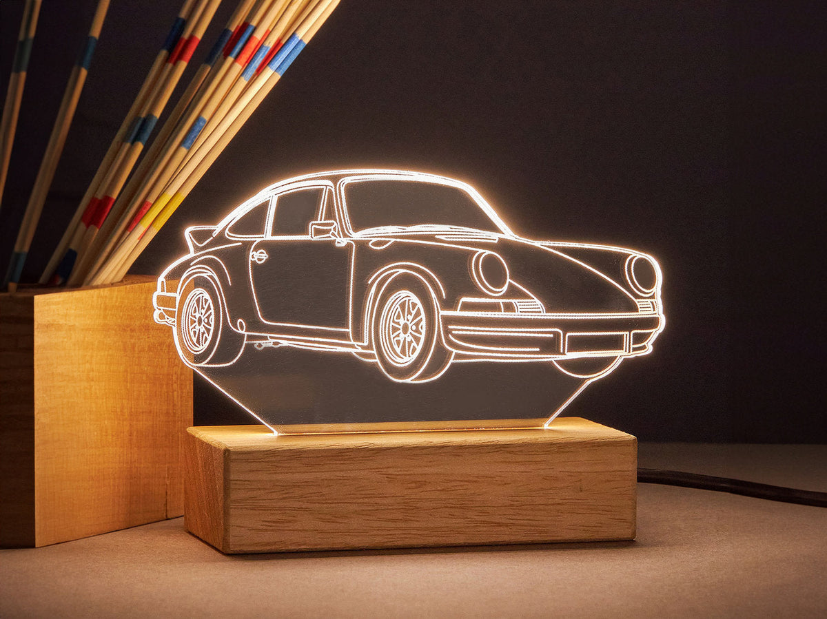 Conception de voiture de sport, lumières LED, cadeau pour lui, lampe de table F1, cadeaux pour les amateurs de voitures. Veilleuse voiture vintage, cadeau pour petit ami