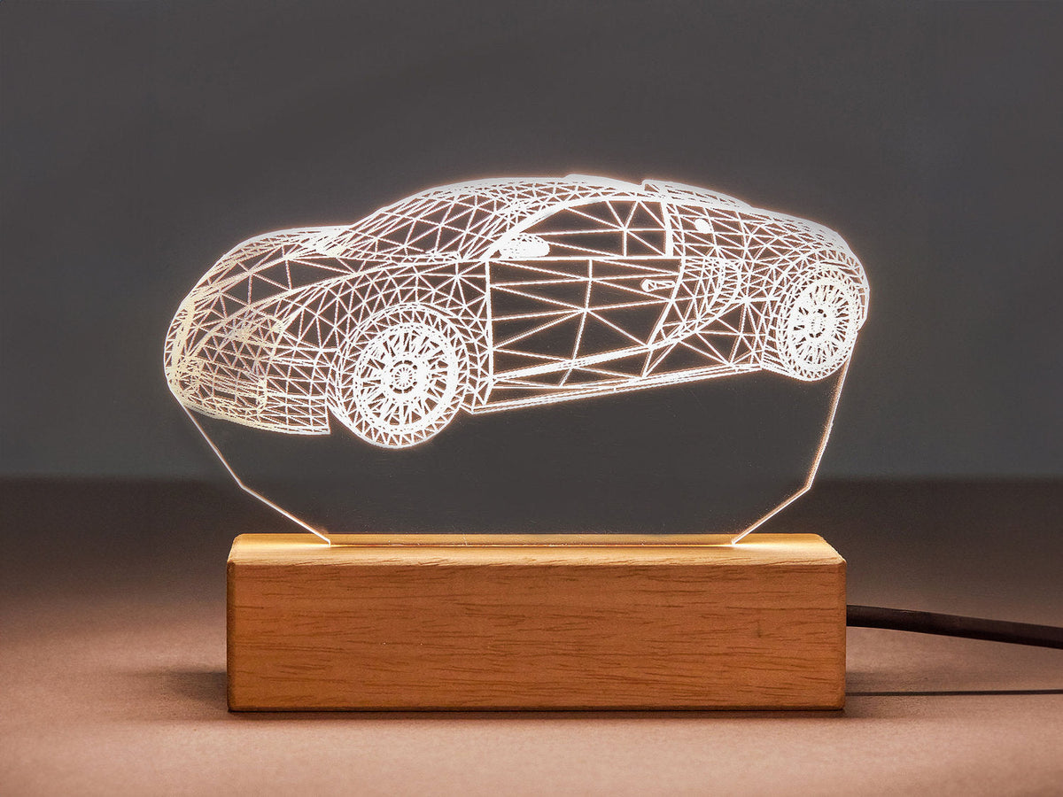 Conception de voiture de sport, lumières LED, cadeau pour lui, lampe de table F1, cadeaux pour les amateurs de voitures. Veilleuse voiture vintage, cadeau pour petit ami