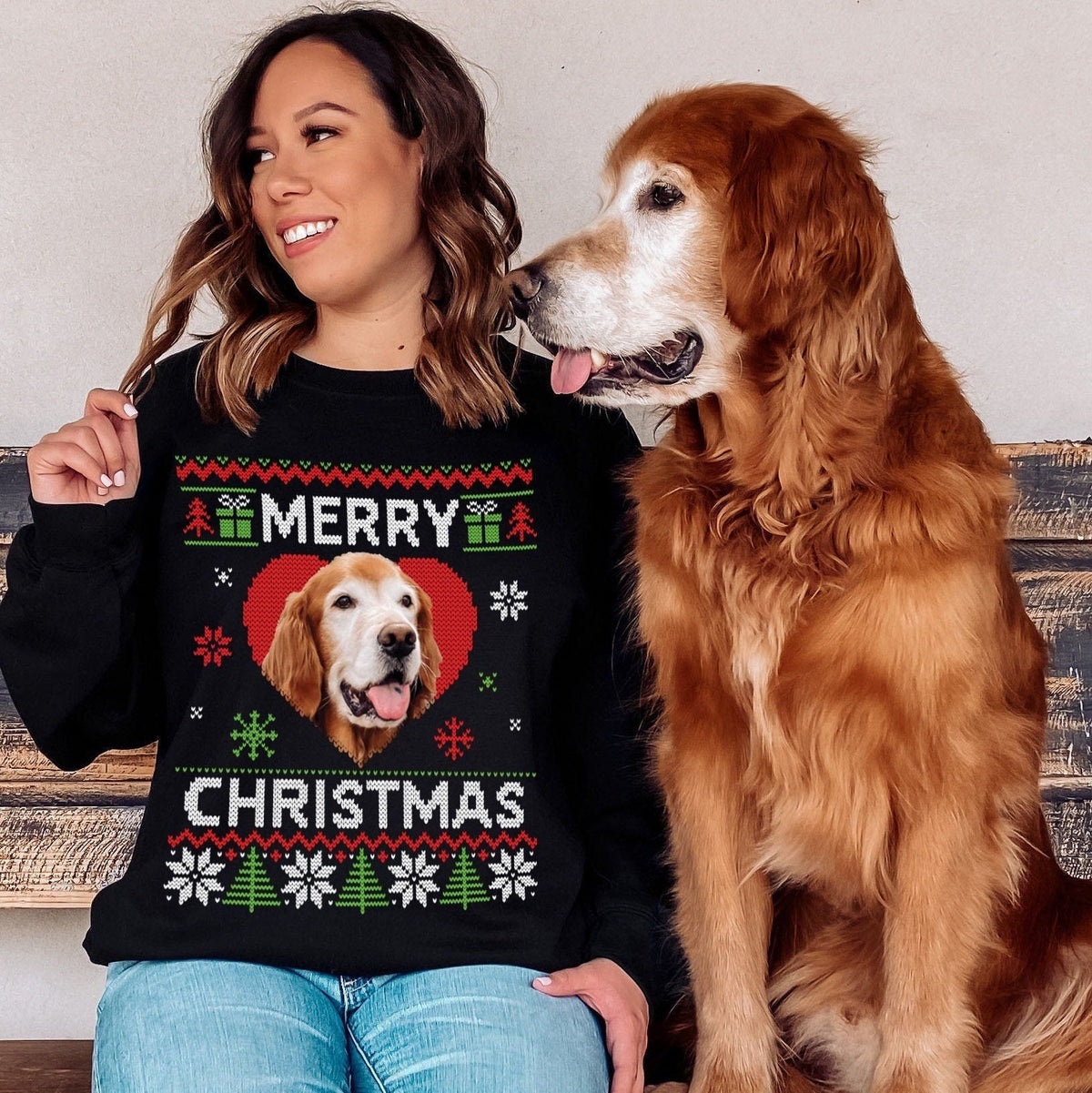 Sweat-shirt personnalisé de Noël amusant pour les amoureux des animaux