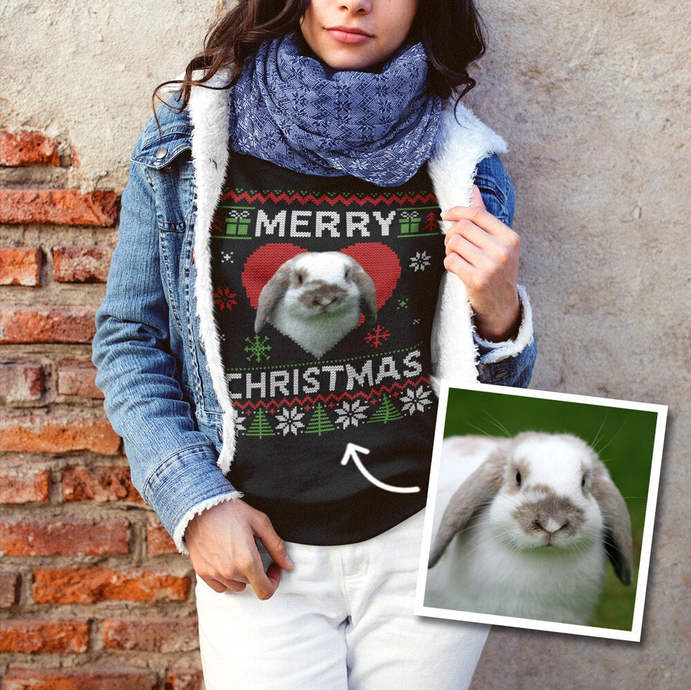 Sweat-shirt personnalisé de Noël amusant pour les amoureux des animaux