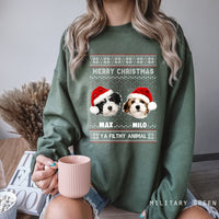 Gepersonaliseerde kersttrui met huisdierfoto, gepersonaliseerde lelijke kersttrui, gepersonaliseerde kersttrui met hond als huisdier