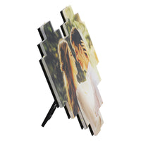Individuele fotocollagelamp in hartvorm