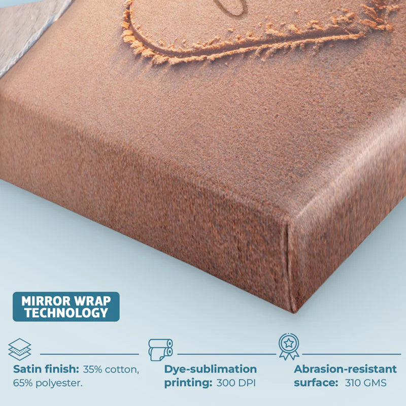 Gepersonaliseerde horizontale canvas voor koppels – cadeau voor man, vrouw, jubileum