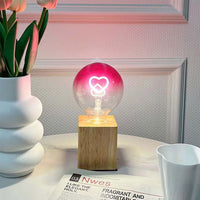 Dimbare bedlamp met individuele tekst Light and Shadow Love