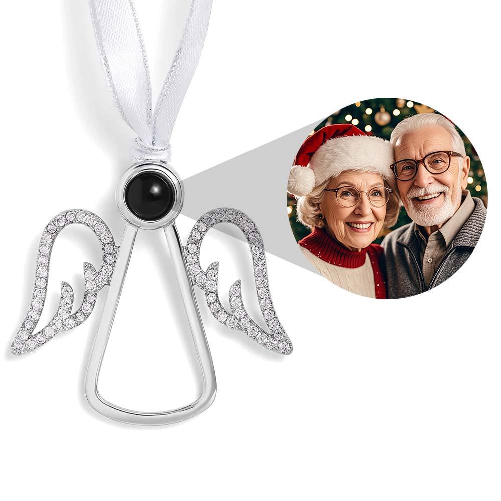 Personalisiertes rosa Schneeflocken-Foto-Ornament Weihnachtsgeschenke