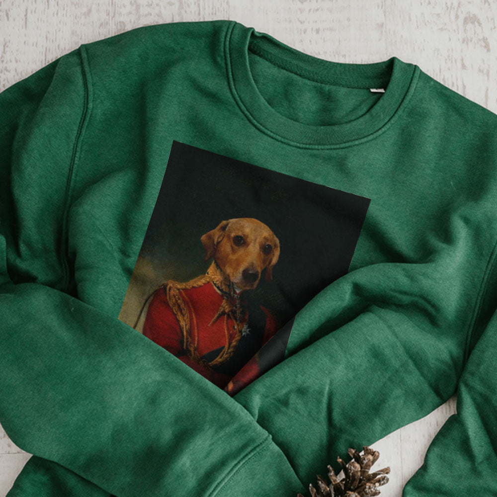 Benutzerdefinierte Haustierporträt-Kapuzenpullover, Renaissance-Hundeporträts von Fotos, digitale Kunst des königlichen Haustierkönigporträts, Porträtkunstdesign