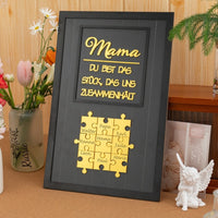 Personalisierte Muttertag Puzzle Zeichen | Mama Du bist das Puzzle, das uns zusammenhält | Muttertag Geschenk