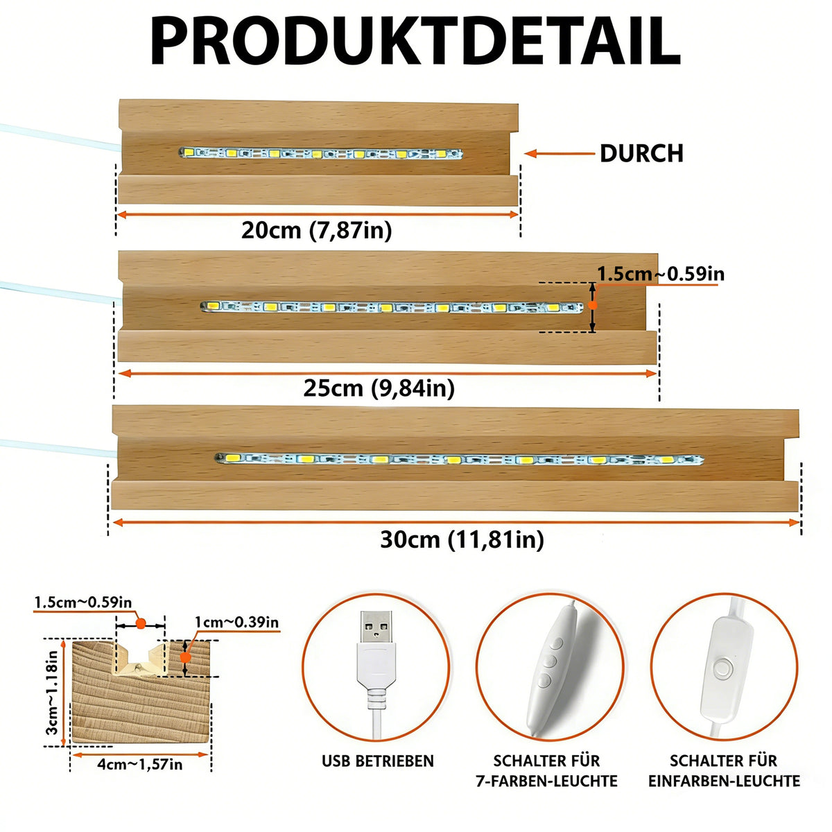 Persönlichkeitsbezogenes Geburtsblumen-3D-Kristall-Acryl-LED-Licht mit den Namen der Kinder