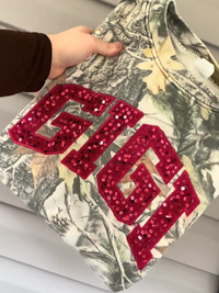 Personalisiertes Pailletten-Sweatshirt MAMA mit Glitzerbuchstaben im Vintage-Stil – das perfekte Muttertagsgeschenk für Mama