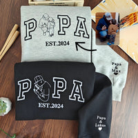 T-shirt maman avec photo, sweat-shirt brodé personnalisé avec portrait maman et enfant 