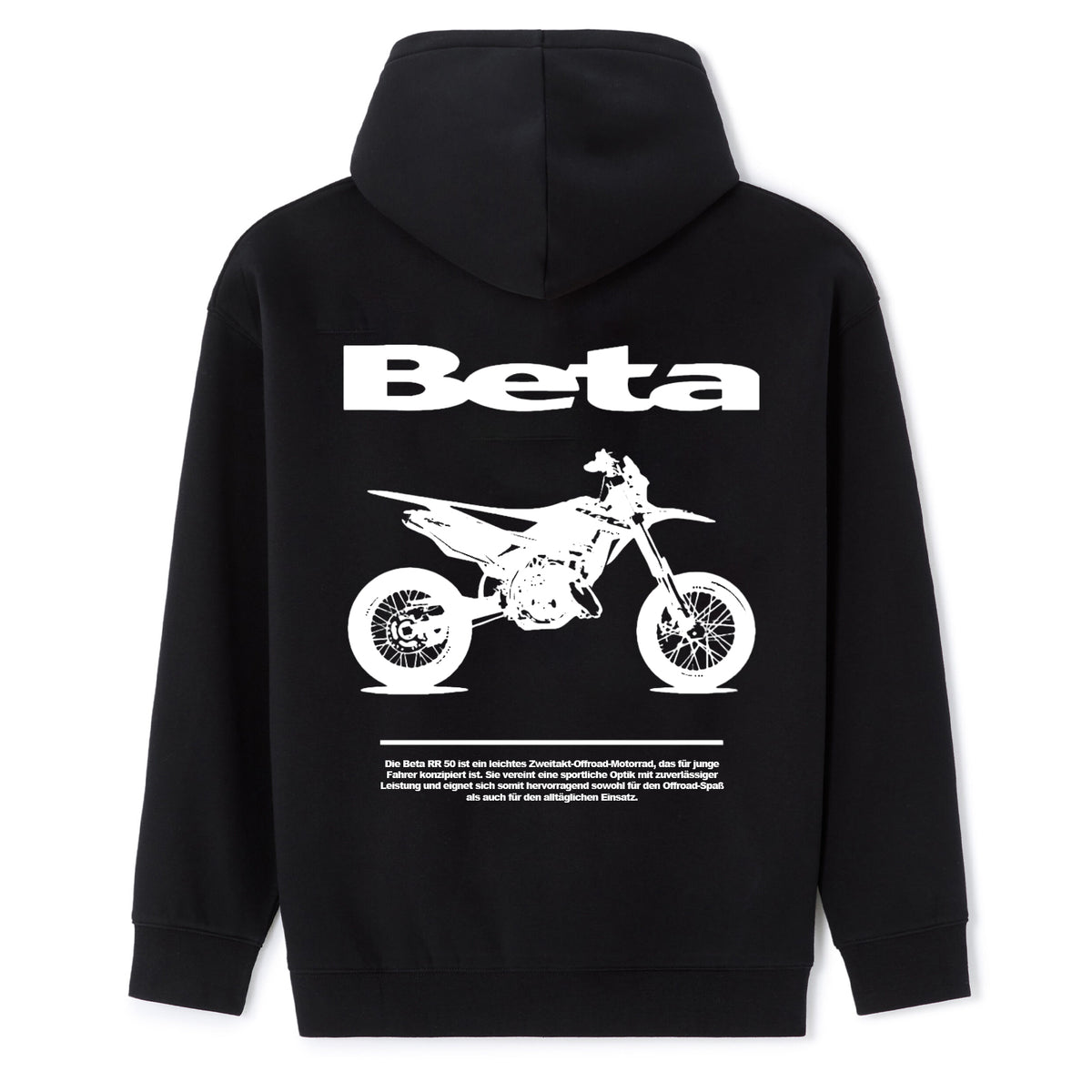 Personalisiertes Motorrad-Foto-T-Shirt & Hoodie – Individuelles Design mit Name & Bike, Schwarz-Weiß-Druck für Biker