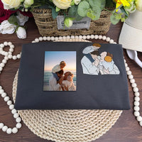 Individuell besticktes T-Shirt, Sweatshirt mit Mama-Porträt