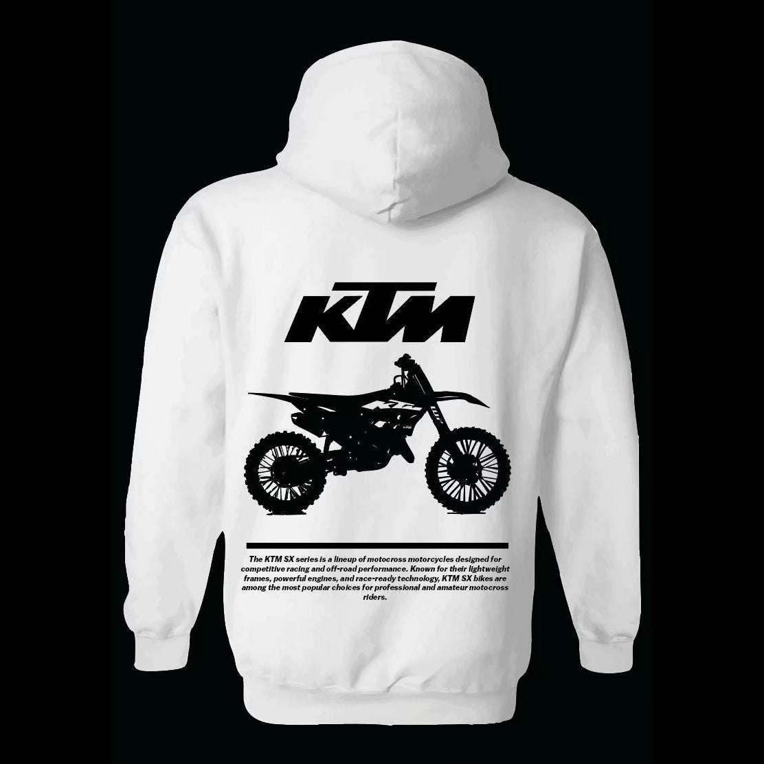 Personalisiertes Motorrad-Foto-T-Shirt & Hoodie – Individuelles Design mit Name & Bike, Schwarz-Weiß-Druck für Biker