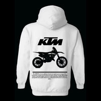 Personalisiertes Motorrad-Foto-T-Shirt & Hoodie – Individuelles Design mit Name & Bike, Schwarz-Weiß-Druck für Biker