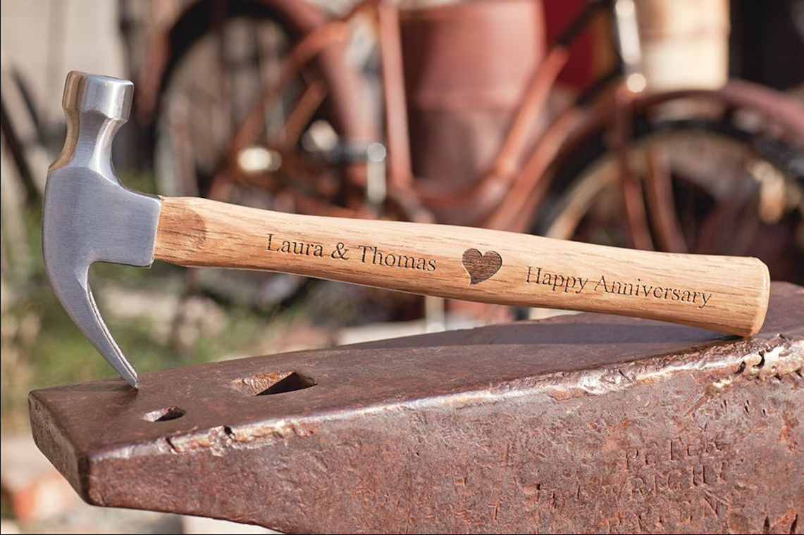 Maßband-Hammer-Set, personalisierte Geschenke zum Vatertag, Jahrestagsgeschenk