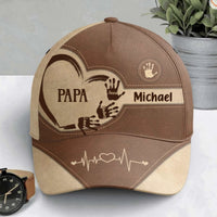 Opa Papa Kinder Handabdrücke - Personalisierte Classic Cap