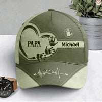 Opa Papa Kinder Handabdrücke - Personalisierte Classic Cap
