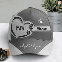 Opa Papa Kinder Handabdrücke - Personalisierte Classic Cap