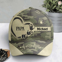 Opa Papa Kinder Handabdrücke - Personalisierte Classic Cap