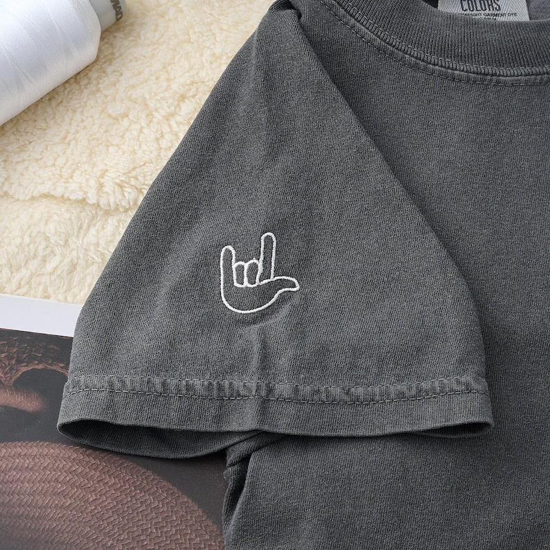 Personalisiertes Papa-Fotoshirt – Besticktes Porträt von Papa & Kindern – Individuelles Erinnerungsgeschenk zum Vatertag