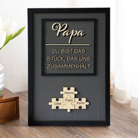 Personalisierte Muttertag Puzzle Zeichen | Mama Du bist das Stück, das uns zusammenhält