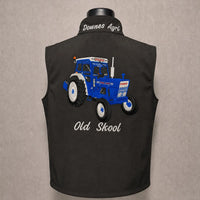 Bestickte Softshell-Weste mit individuellem Traktorenmotiv - Geschenk für Landwirte & Traktorenliebhaber