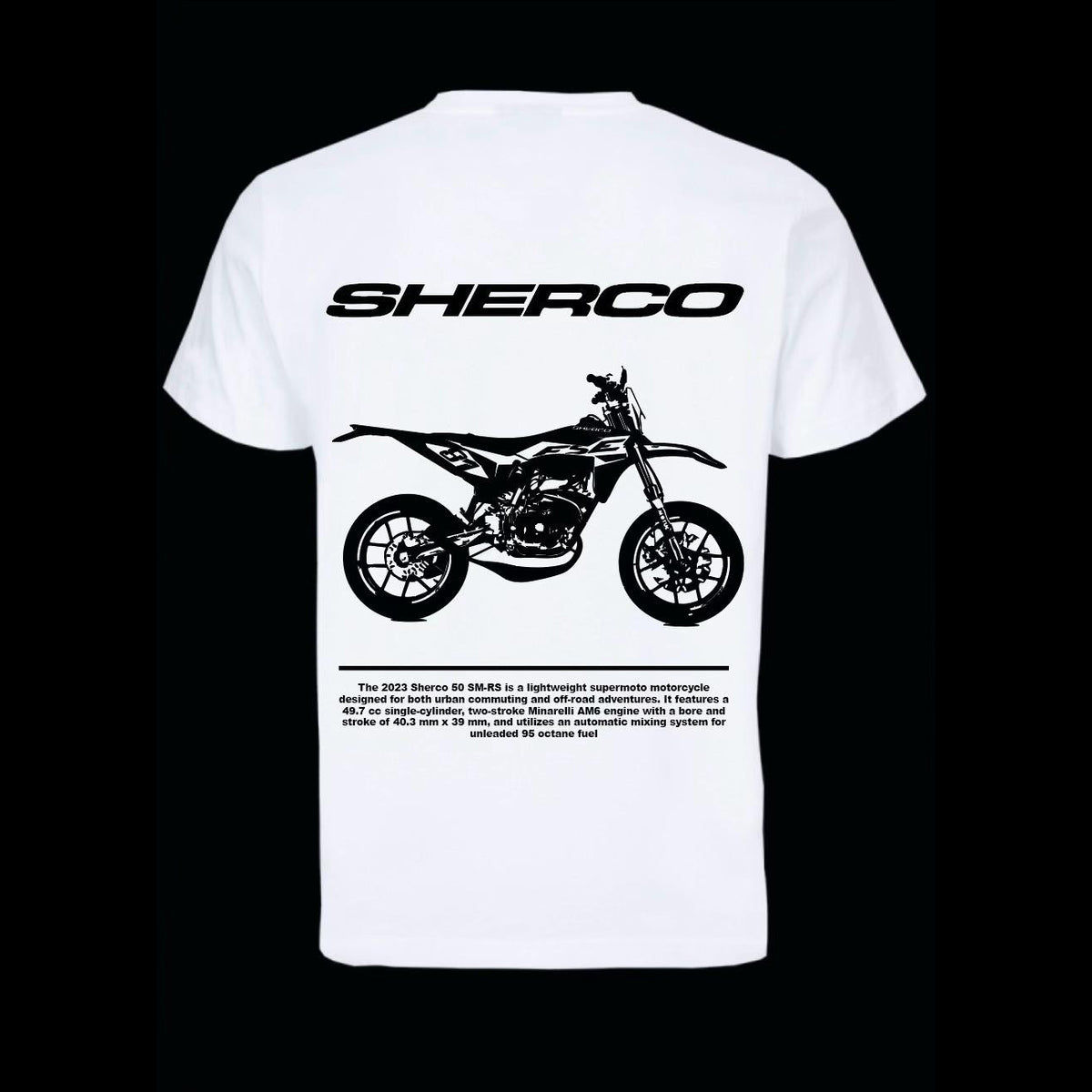 Personalisiertes Motorrad-Foto-T-Shirt & Hoodie – Individuelles Design mit Name & Bike, Schwarz-Weiß-Druck für Biker