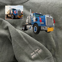 Personalisierte bestickte Truck/Auto-Hoodies – Geschenk für Autoliebhaber