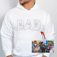 Papas Liebe hält ewig – Personalisiertes besticktes Sweatshirt zum Vatertag