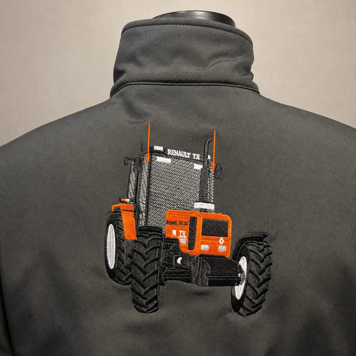 Bestickte Softshell-Weste mit individuellem Traktorenmotiv - Geschenk für Landwirte & Traktorenliebhaber
