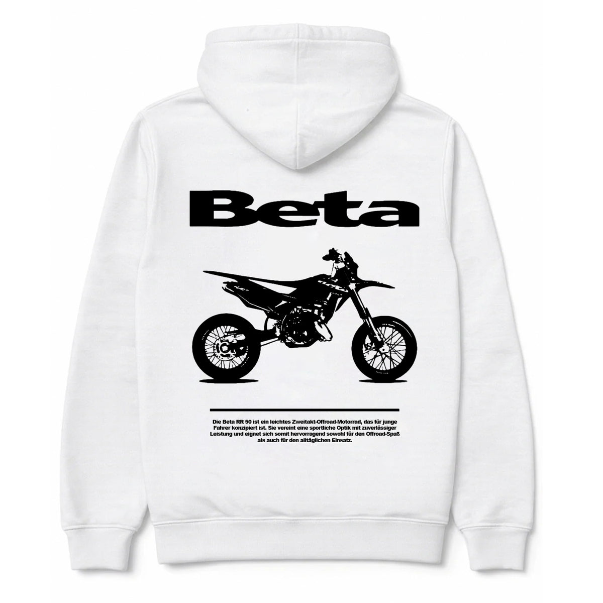 Personalisiertes Motorrad-Foto-T-Shirt & Hoodie – Individuelles Design mit Name & Bike, Schwarz-Weiß-Druck für Biker