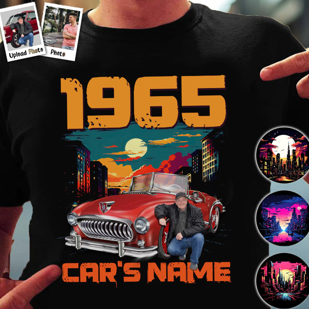 CAR VINTAGE TEE – PERSONALISIERTES FOTO-SHIRT