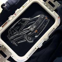 Sweat à capuche de voiture brodé personnalisé, le cadeau parfait pour les amateurs de voitures. Sweat-shirt brodé personnalisé, cadeau papa