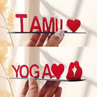 Double Name Illusion Love imprimé en 3D pour de jolis cadeaux
