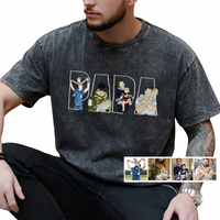 Individuell besticktes Foto T-Shirt, Sweatshirt, Hoodie, personalisiertes Familienporträt – Geschenk zum Vatertag oder Muttertag für Mama und Papa