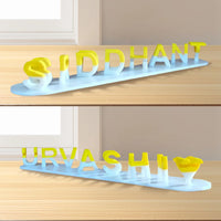 Double Name Illusion Love imprimé en 3D pour de jolis cadeaux