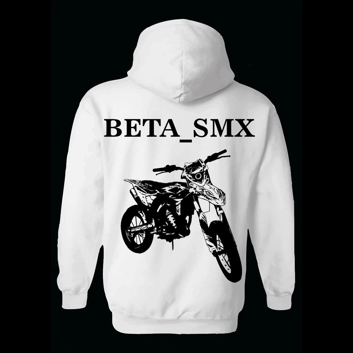 Personalisiertes Motorrad-Foto-T-Shirt & Hoodie – Individuelles Design mit Name & Bike, Schwarz-Weiß-Druck für Biker