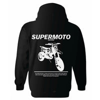 Personalisiertes Motorrad-Foto-T-Shirt & Hoodie – Individuelles Design mit Name & Bike, Schwarz-Weiß-Druck für Biker