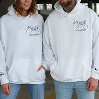 Personalisiertes Sweatshirt, bedrucktes Pinky Promise mit individuellem römischen Ziffern-Paar-Jubiläumsdatum